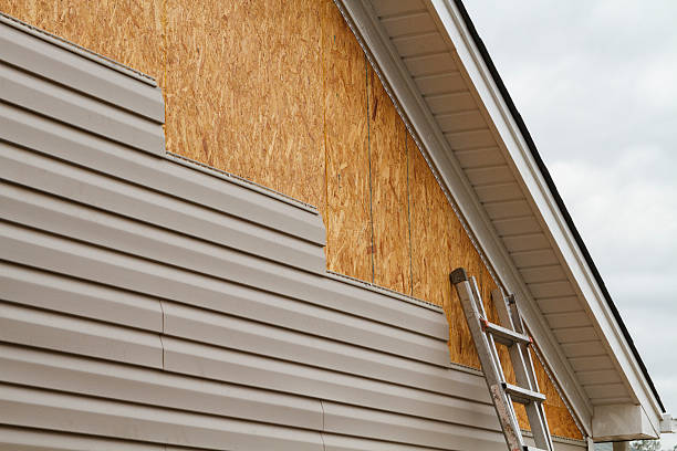 Professional Siding Contractor technician working in Dorchester Center, MA
